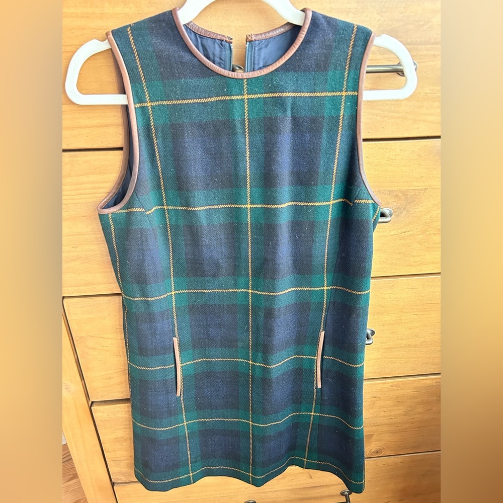 RL Polo women’s wool mini tartan dress